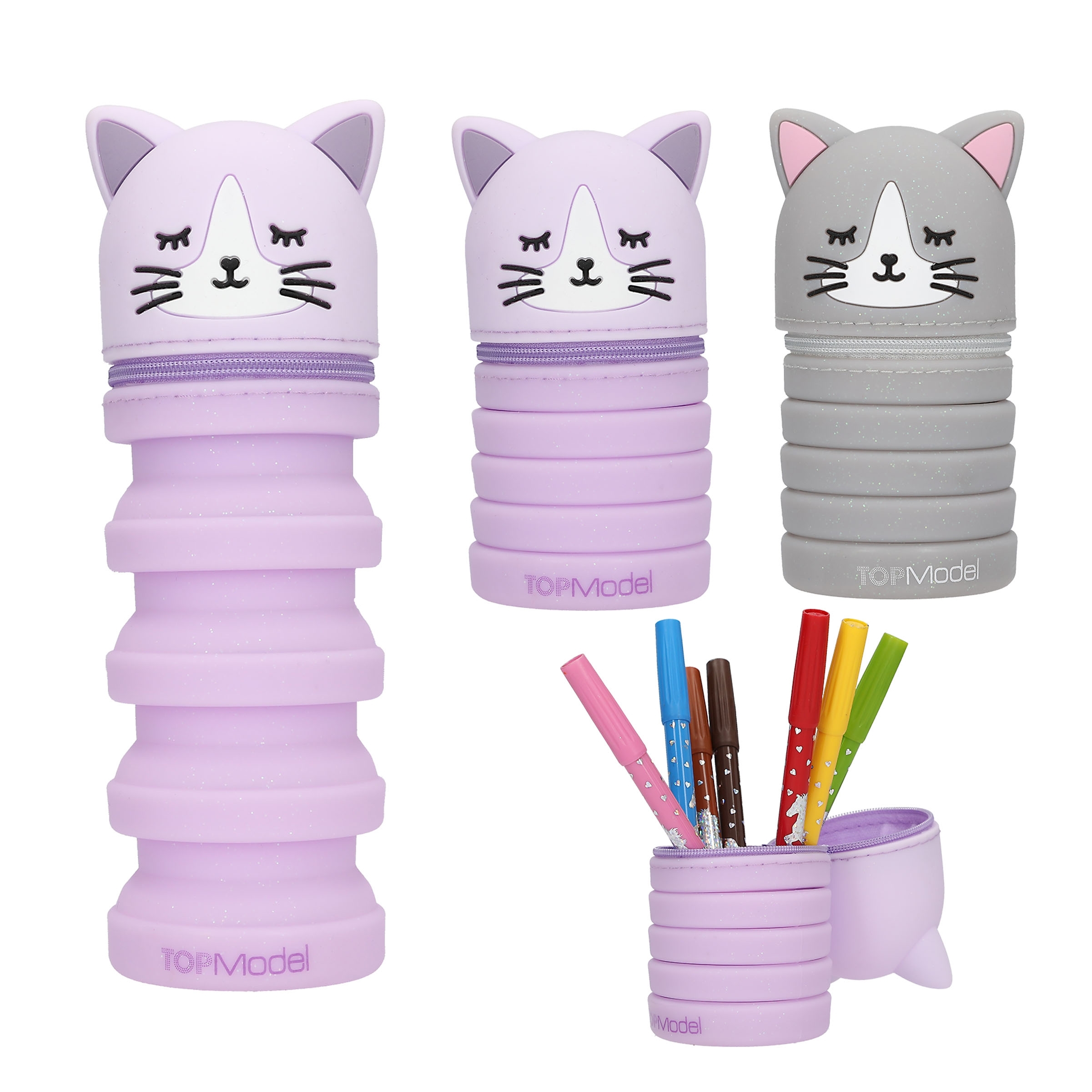 TOPModel siliconen etui BLOOMING KITTY