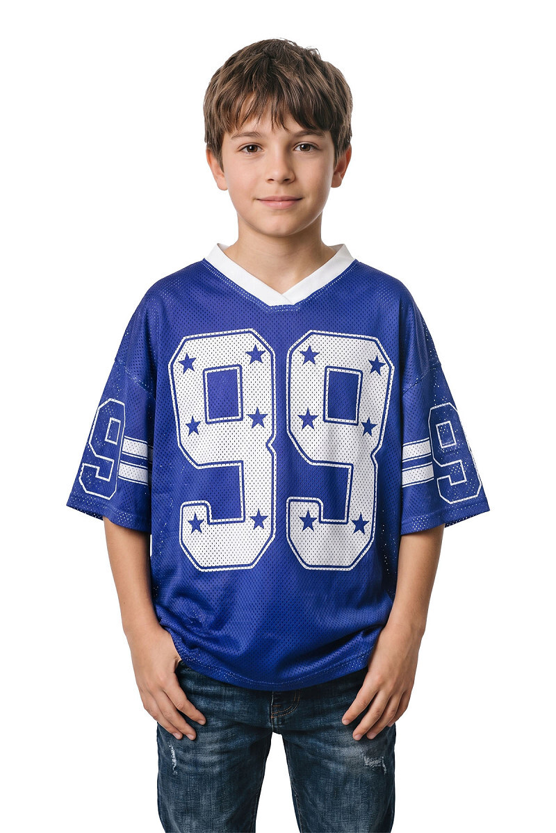 Ijshockeyshirt oversized blauw