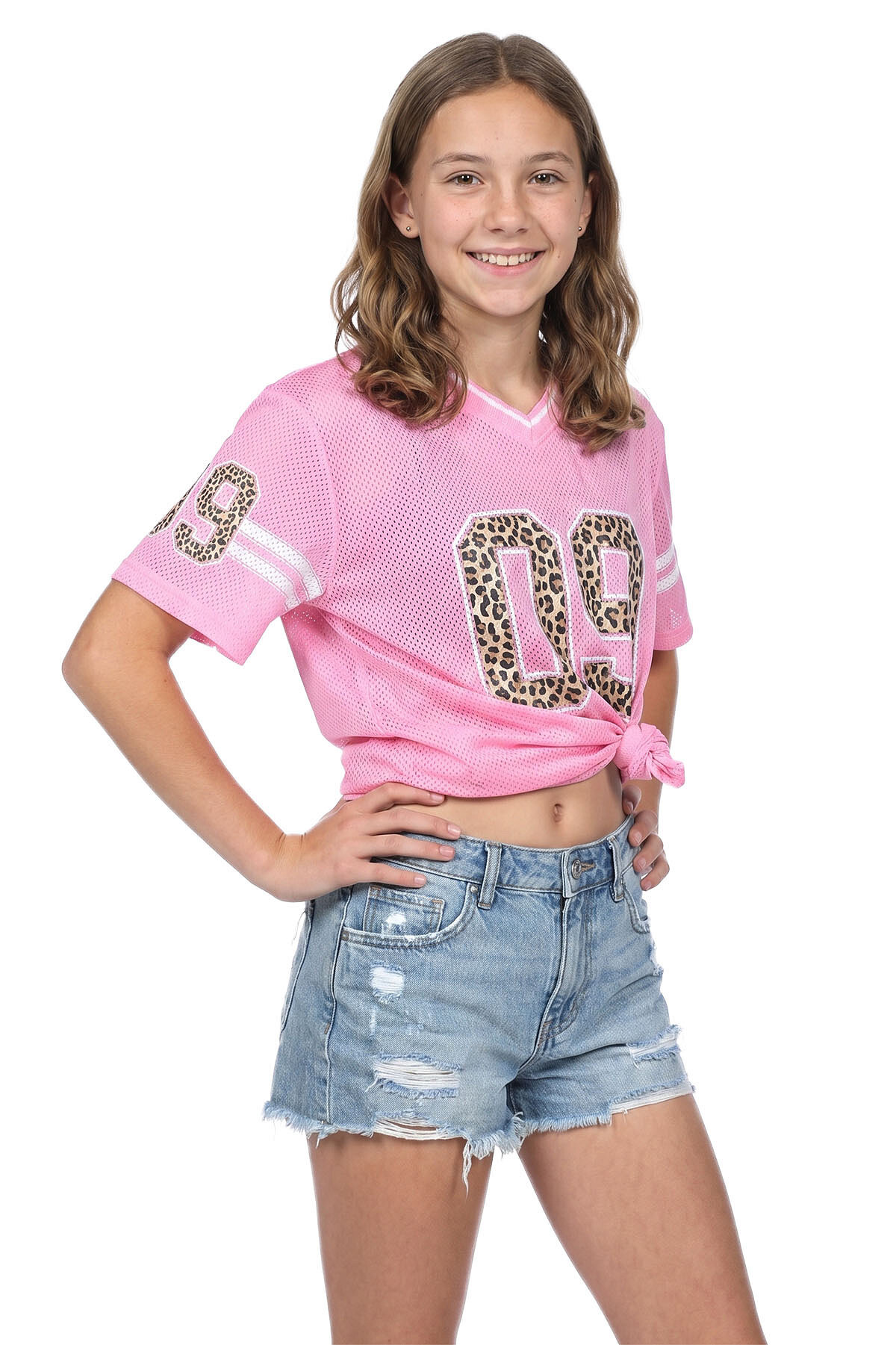 Ijshockeyshirt oversized roze