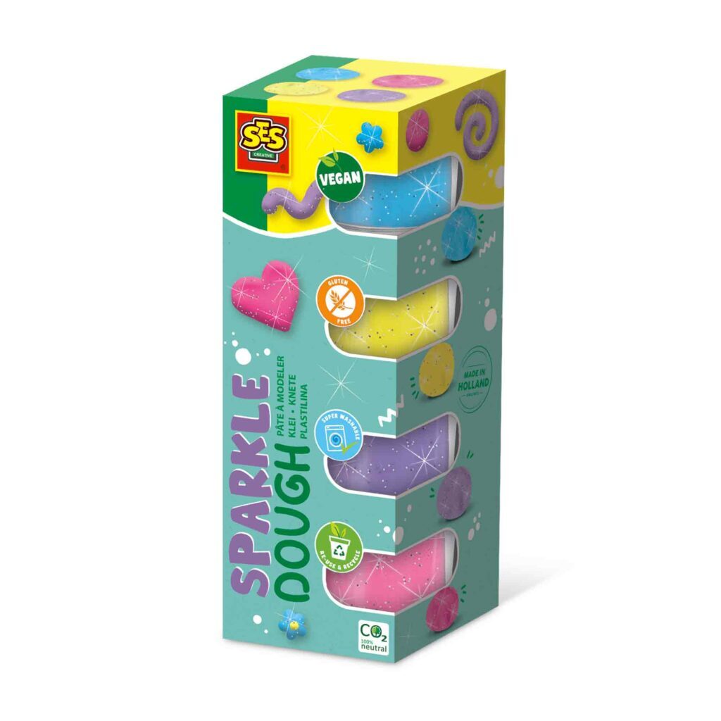 SES Feel good klei sparkle 4x90 gr