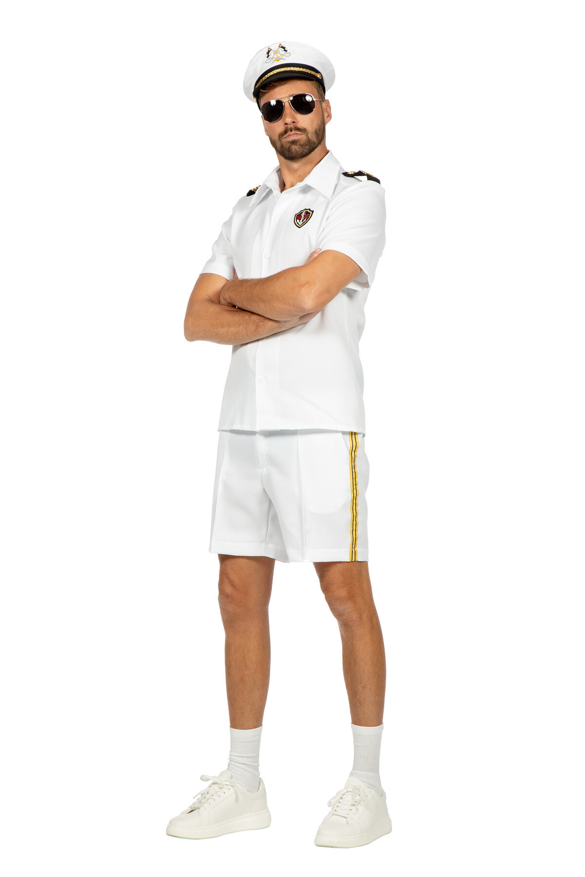 Marinier wit met korte broek