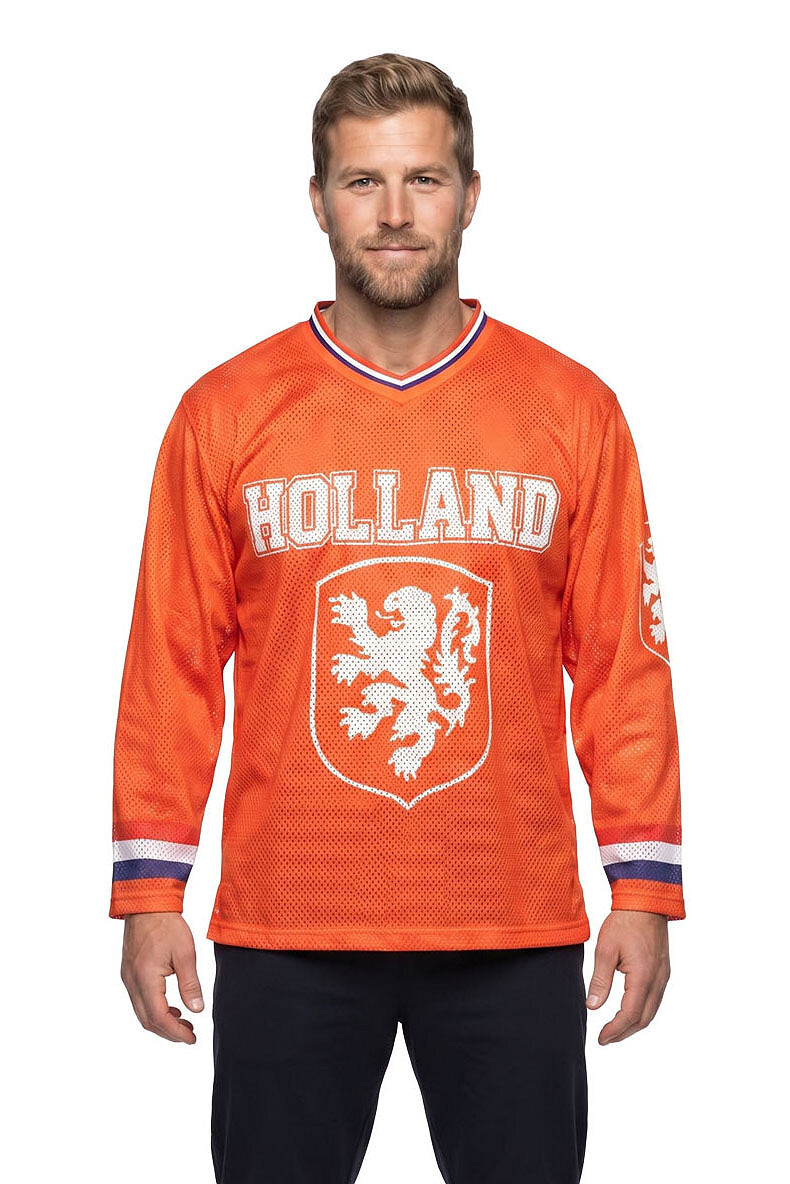 Holland ijshockeyshirt oversized oranje