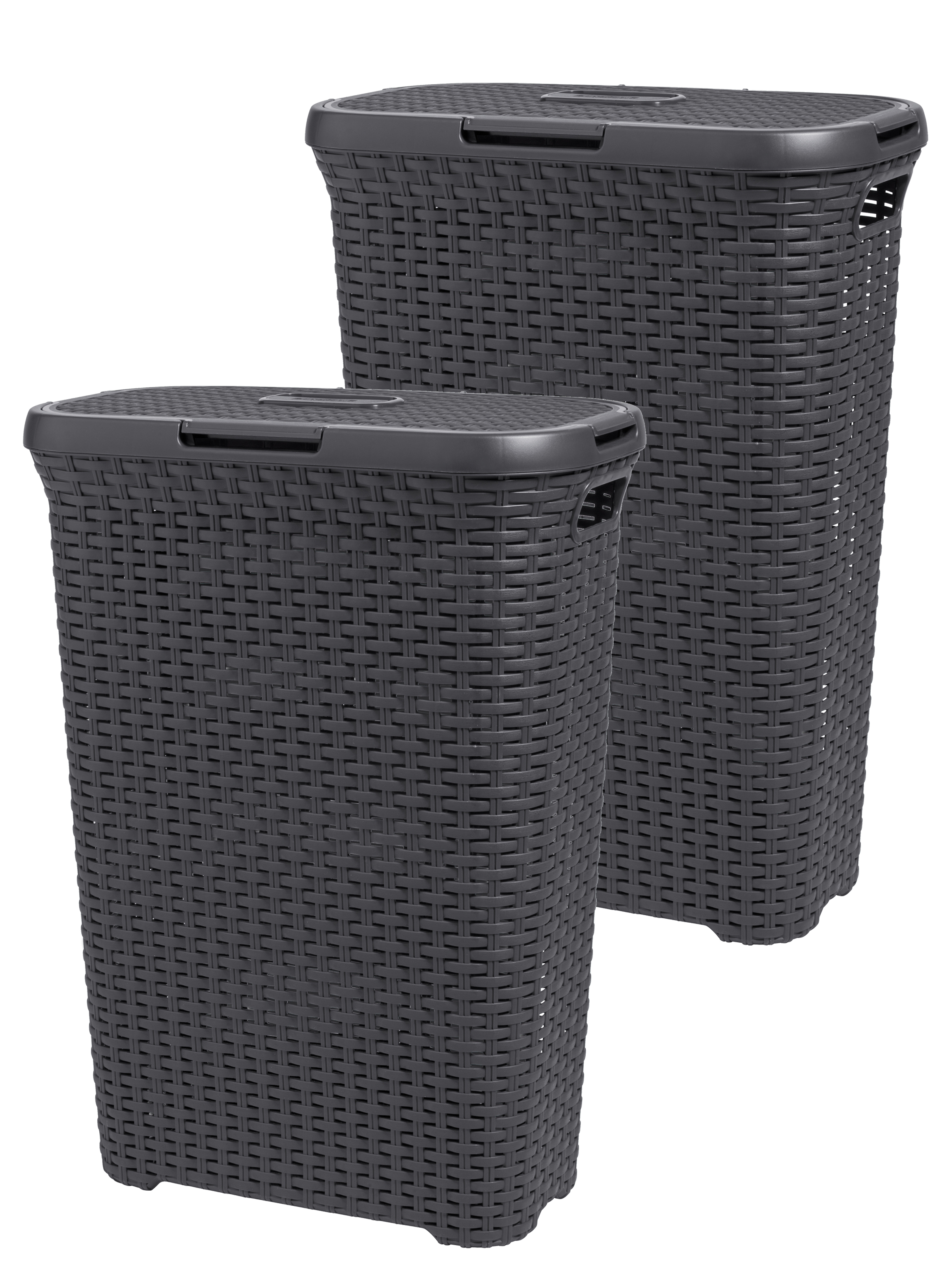 Curver style wasbox 40 liter antraciet 2 stuks