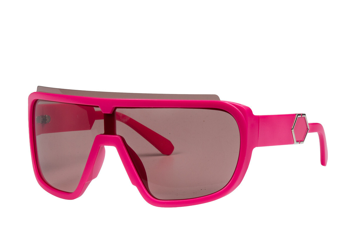 Bril sportief 90's neon pink