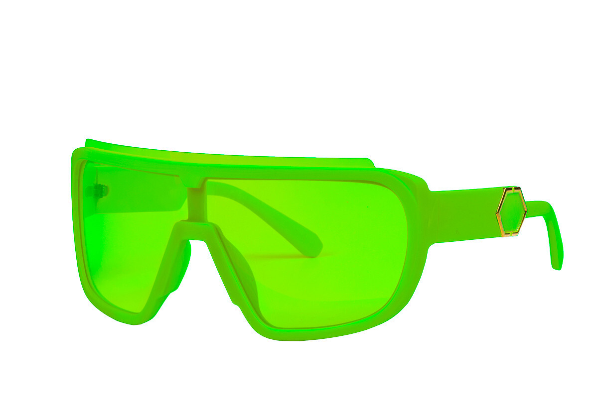 Bril sportief 90's neon groen
