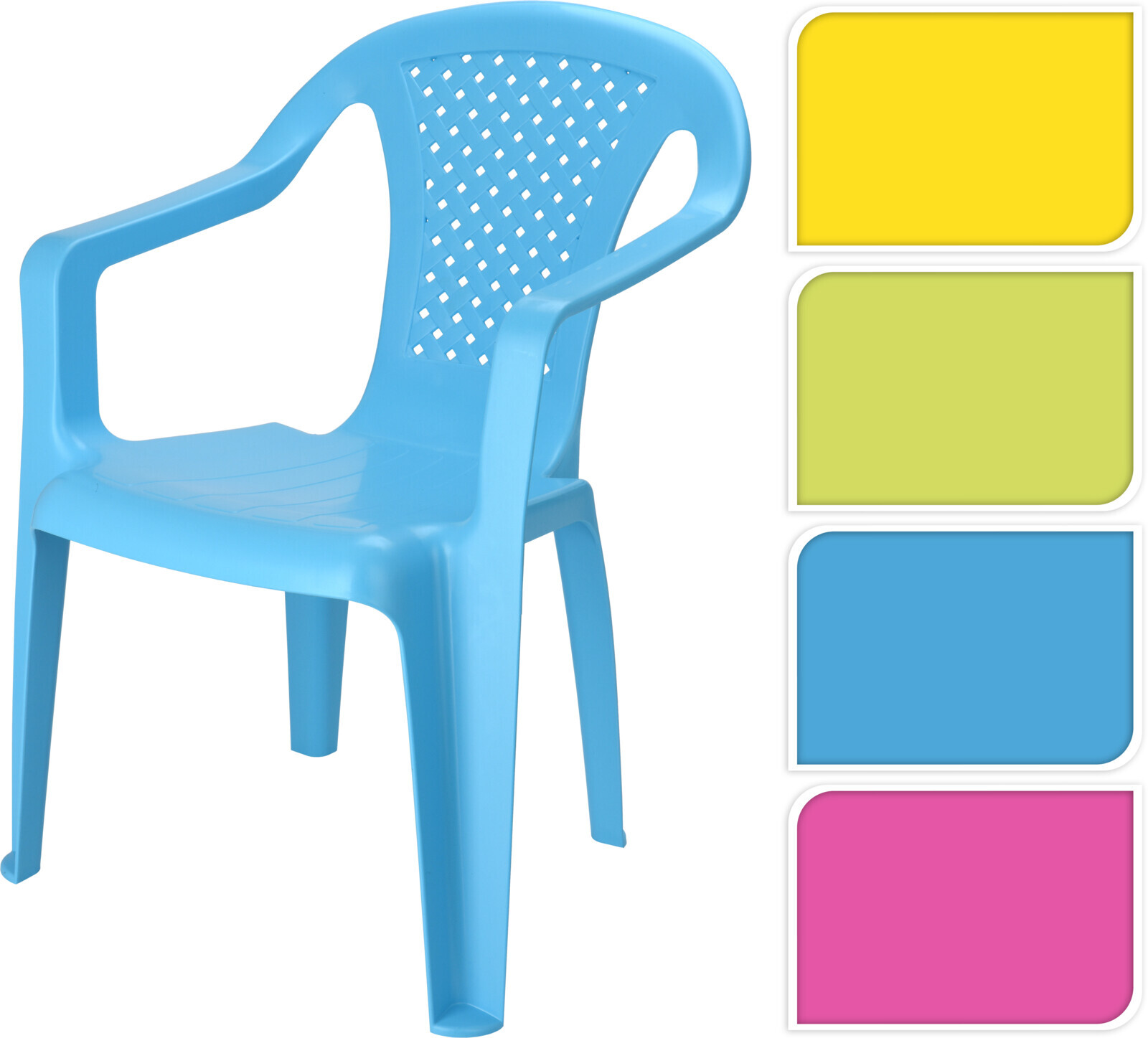 Kinderstoel 4 ass kleur
