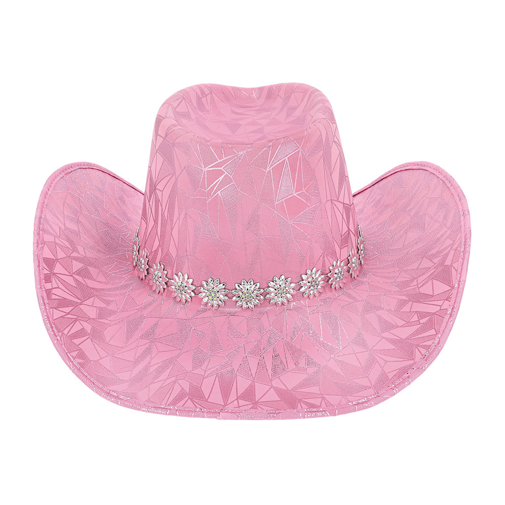 Hoed cowboy Pink prism