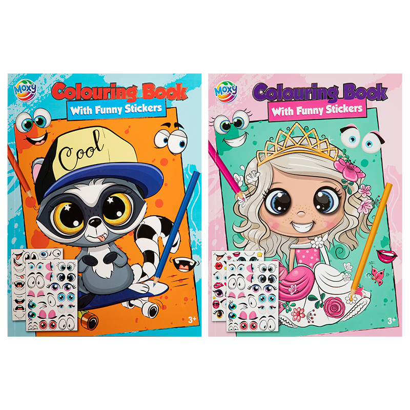 Kleurboek A4 + stickers