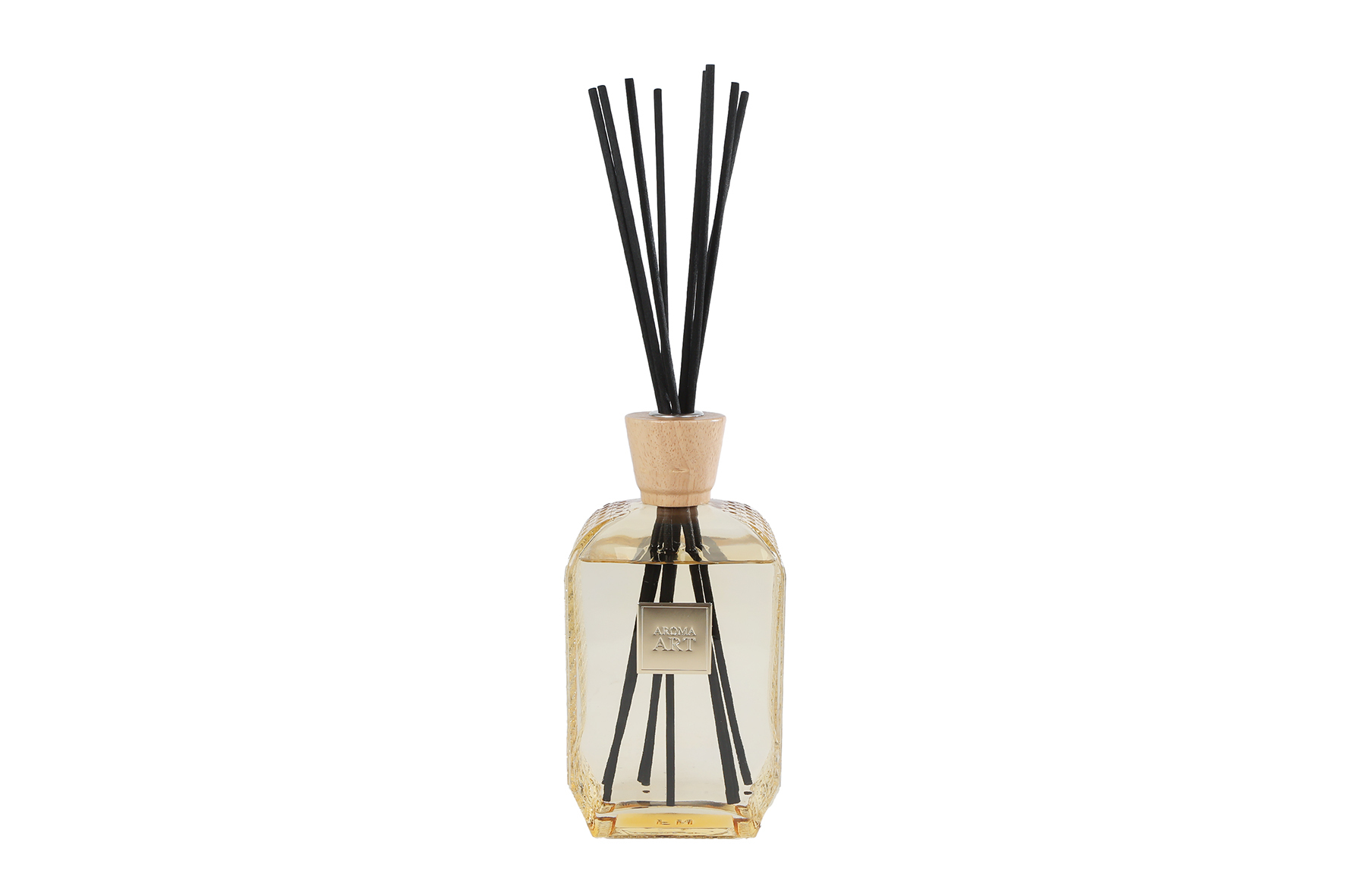 Diffuserset "Aroma Art" cardamom mimosa 800ml geel glas 23x23x39cm