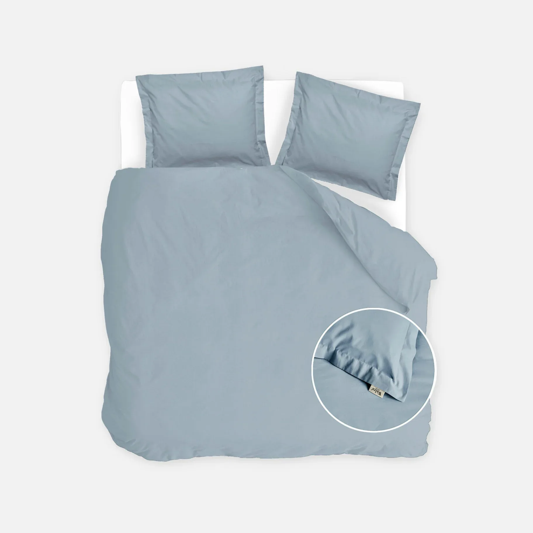 Walra dekbedovertrek forever cotton 240x220 cm zeeblauw