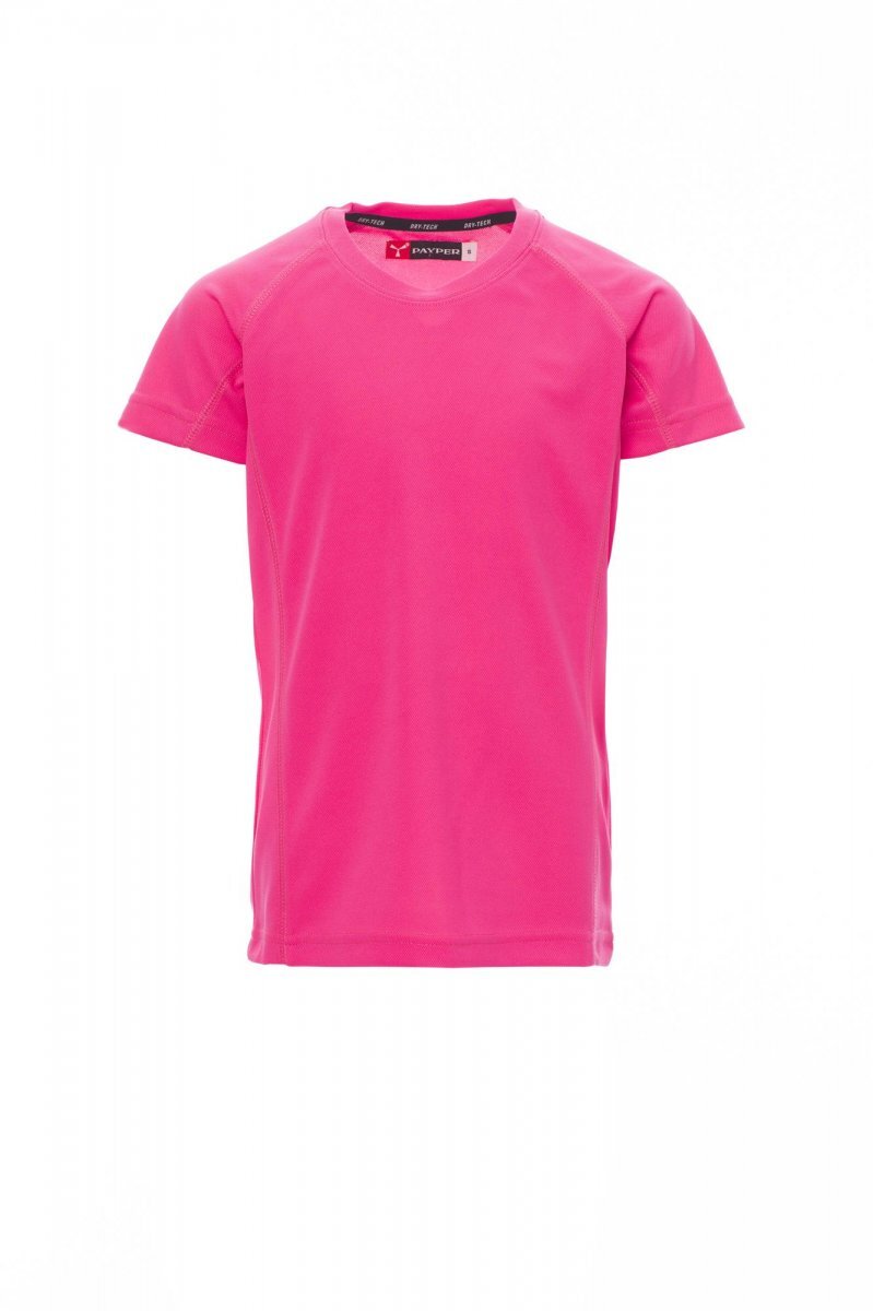 Kindershirt Runner fluor fuchsia