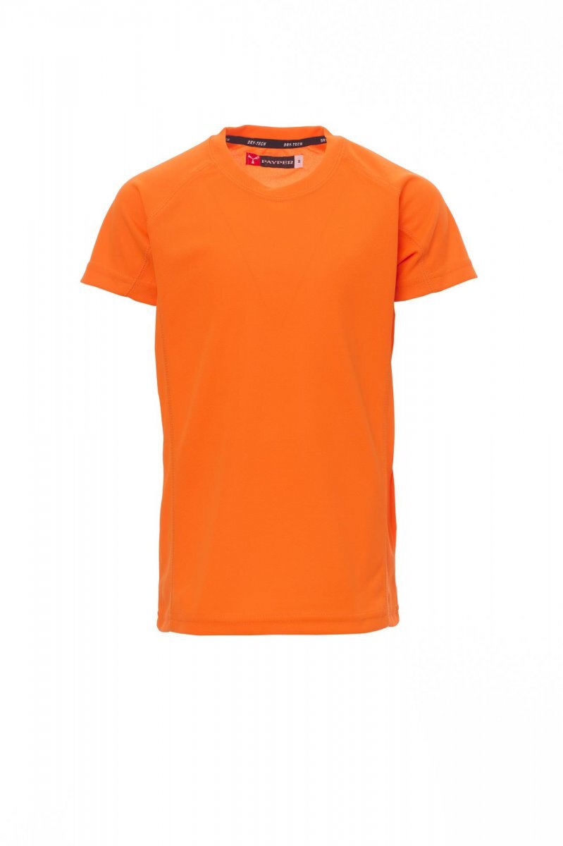 Kindershirt Runner fluor oranje
