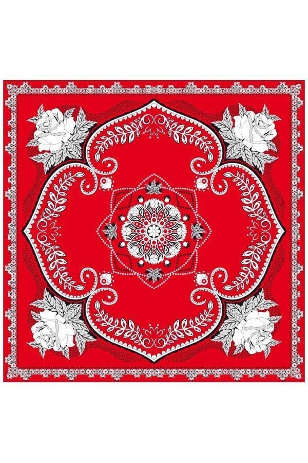 Boerenzakdoek rood 63x63