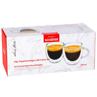Mok dubbelwandig 240ml set van 2