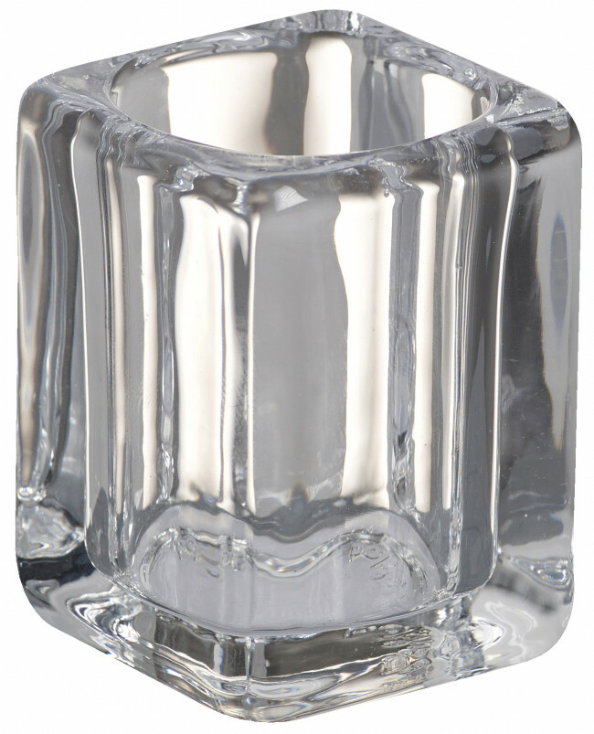 Bolsius theelichthouder square 76/55 transparant