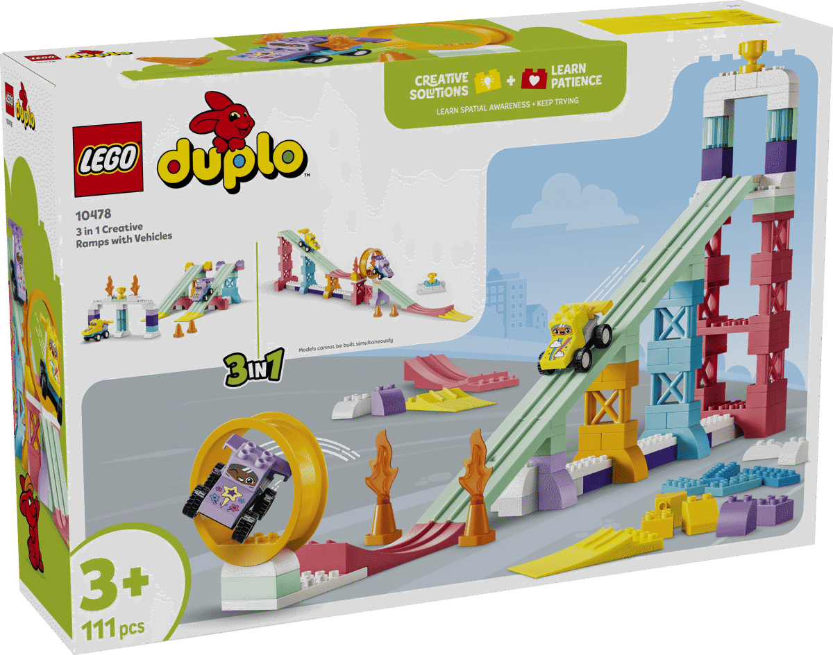 LEGO® DUPLO 10478 creatieve sprongen met kleine racers 3-in-1 set