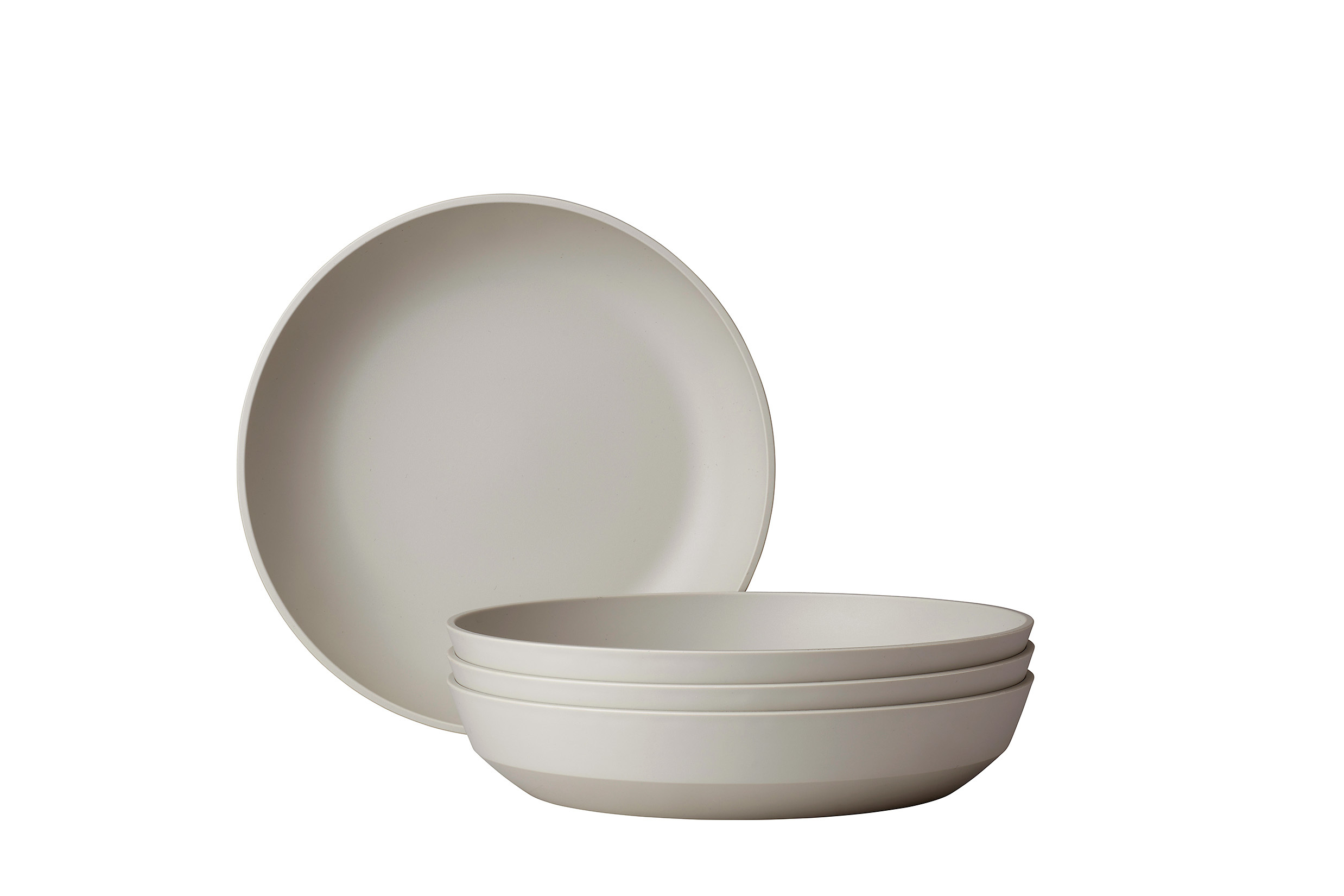 Set van 4 Mepal diepe borden silueta 210 mm nordic white
