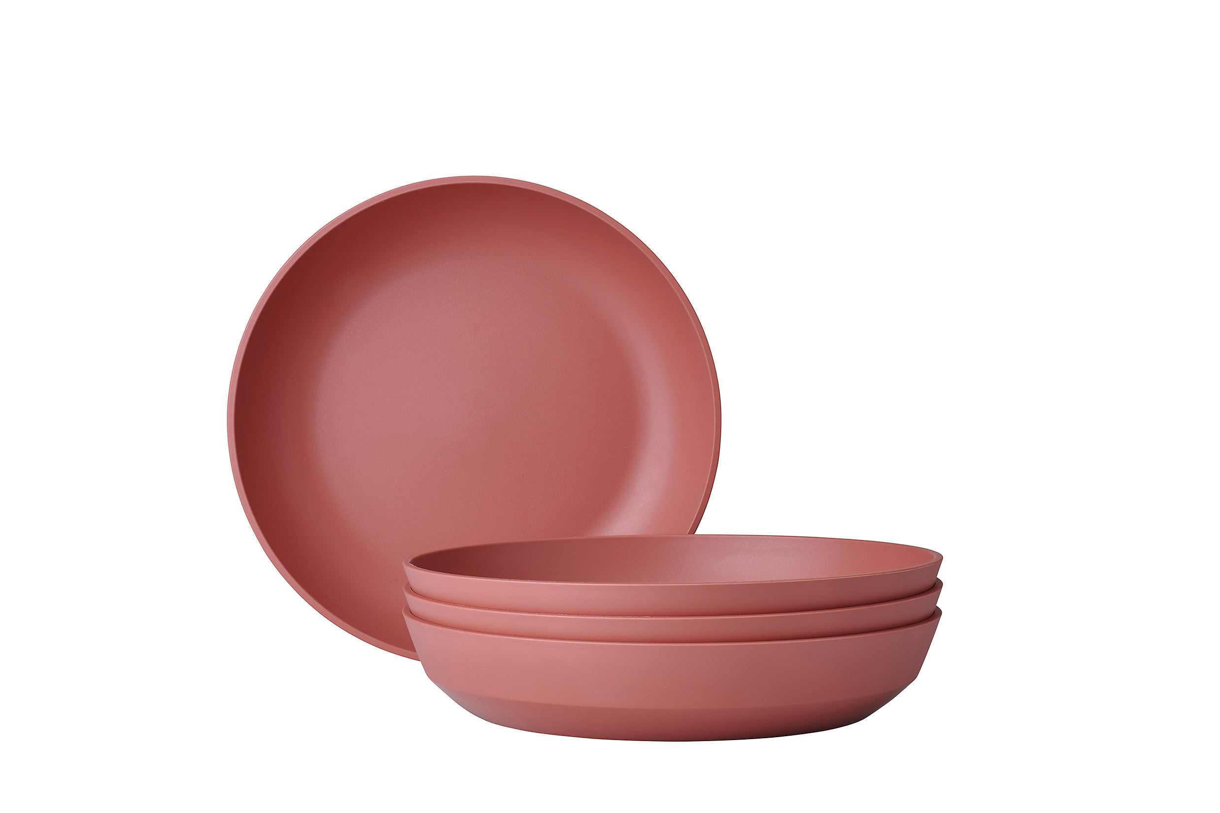 Set van 4 Mepal diepe borden silueta 210 mm vivid mauve