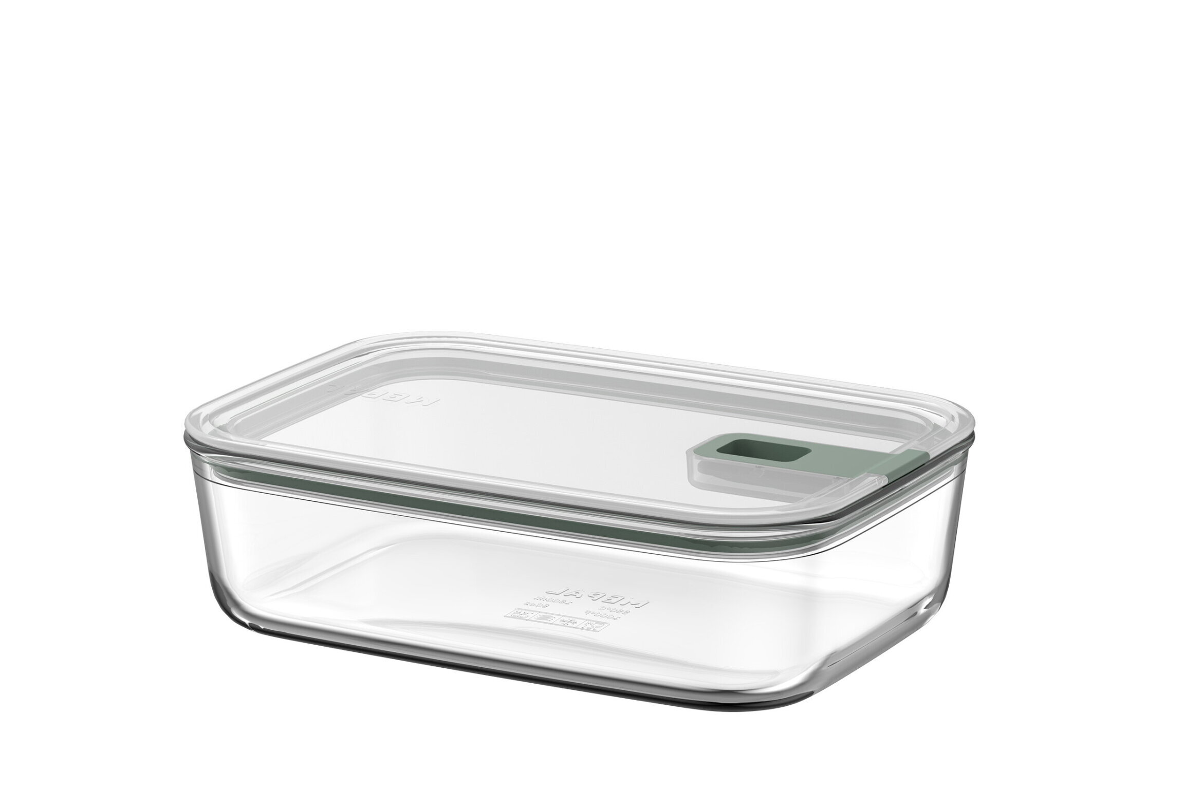 Mepal EasyClip 2.0 glazen vershouddoos 1500 ml nordic sage