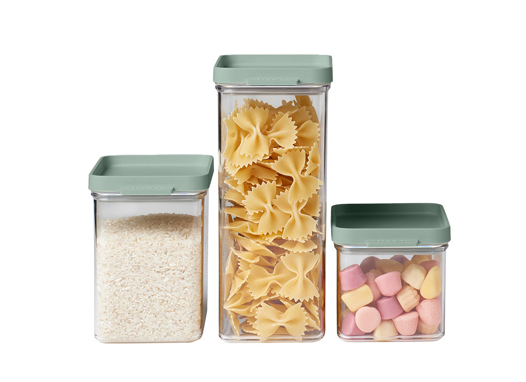Set van 3 Mepal bewaardozen Omnia nordic sage 700 ml + 1100 ml + 2000 ml