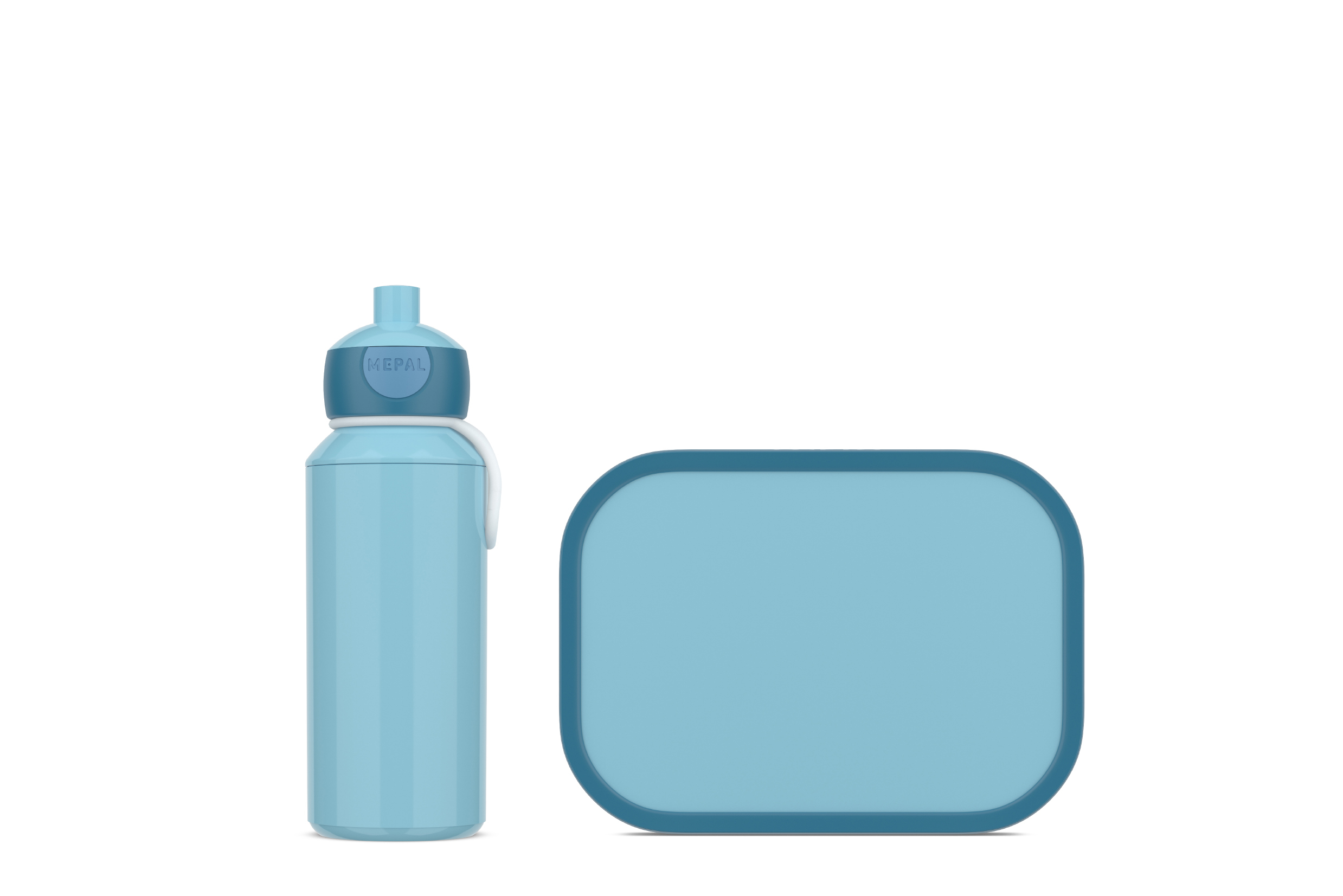 Mepal 2-delige lunchset campus cool blue lunchbox + drinkfles pop-up