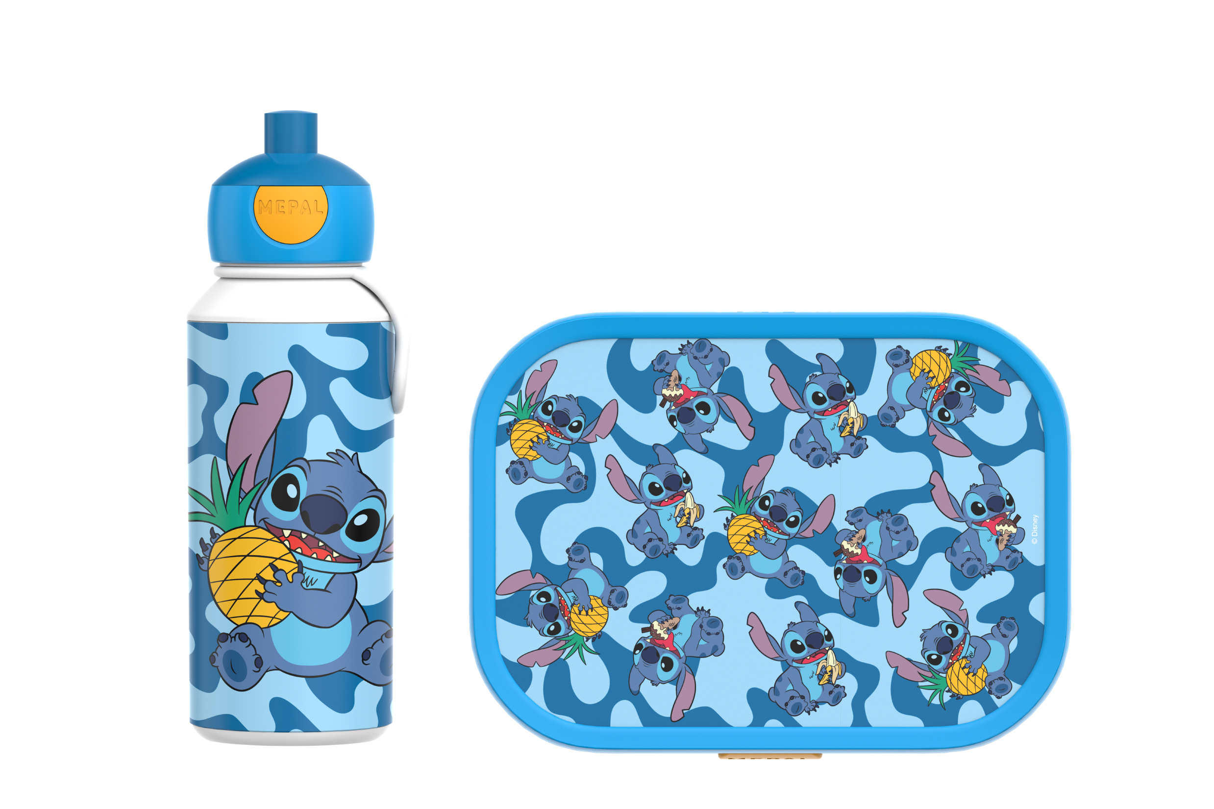 Mepal 2-delige lunchset campus Stitch lunchbox + drinkfles pop-up