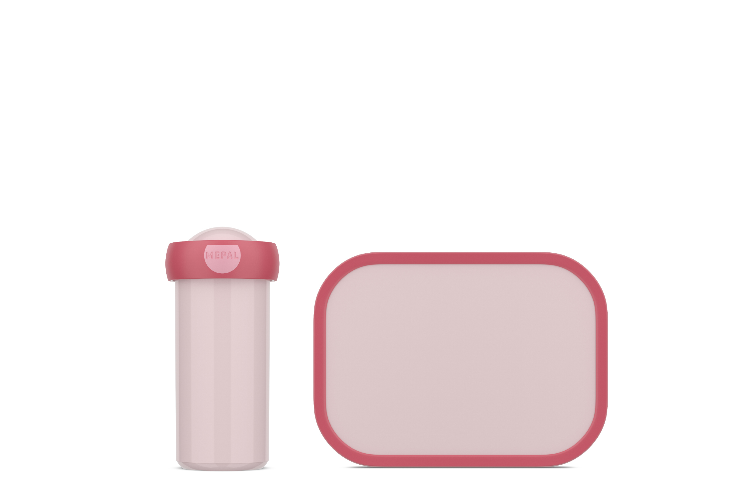 Mepal 2-delige lunchset campus cool pink lunchbox + schoolbeker