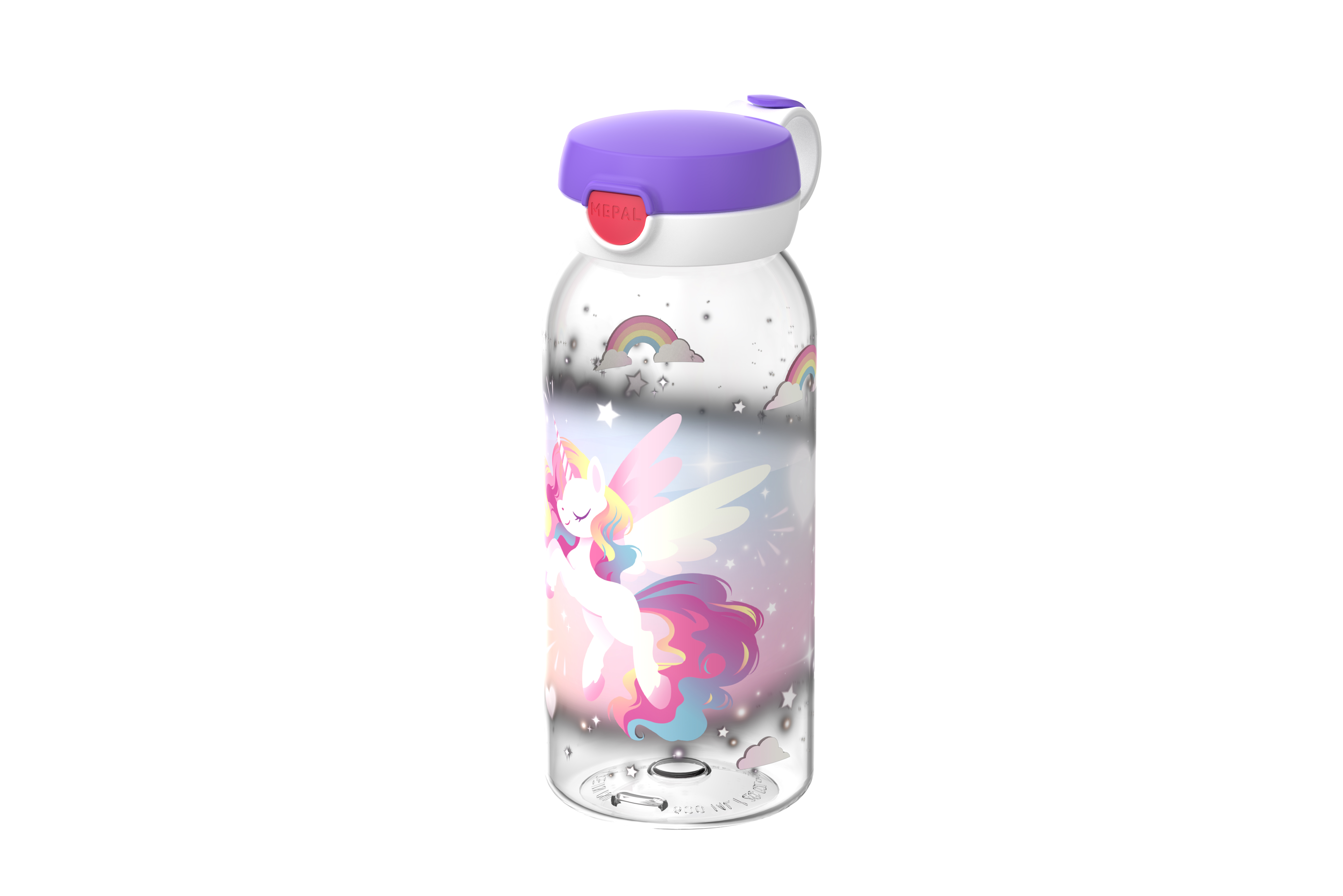 Mepal campus drinkfles met flipdop 600 ml unicorn glow