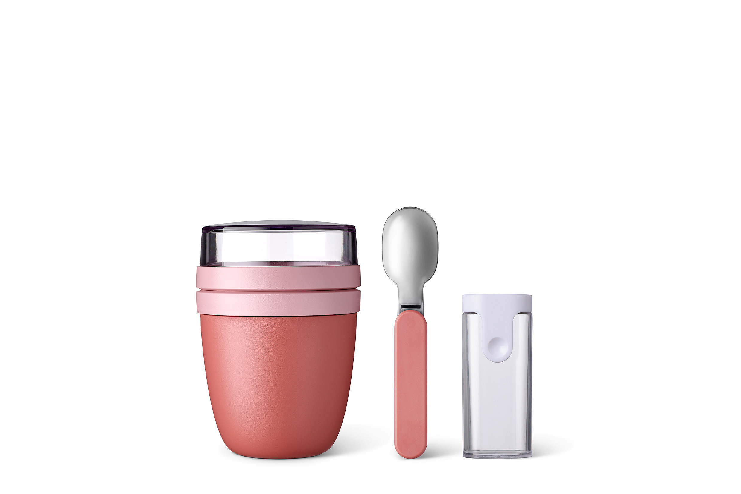 Mepal 2-delige lunchset ellipse vivid mauve lunchpot + vouwlepel