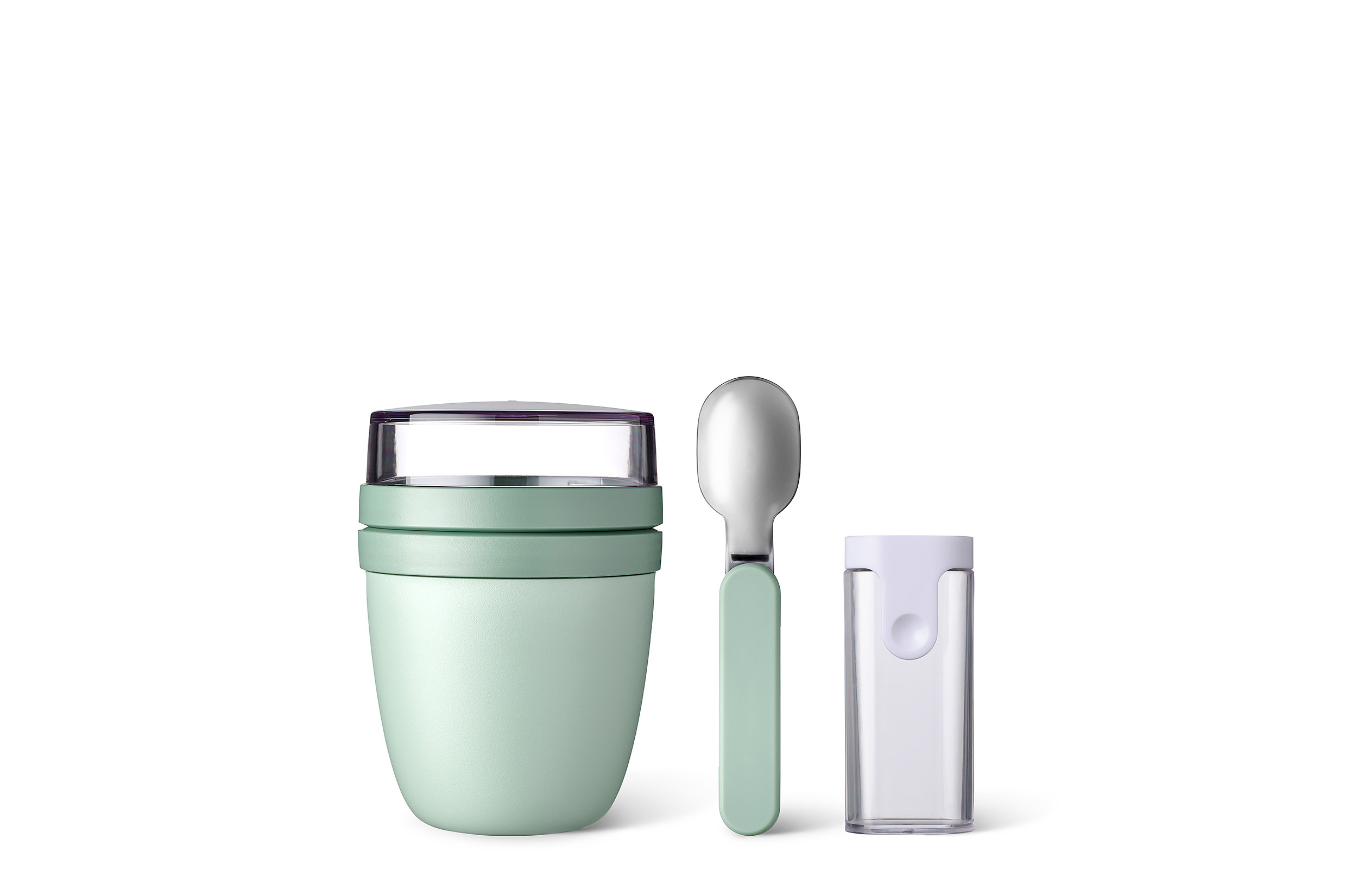 Mepal 2-delige lunchset ellipse nordic sage lunchpot + vouwlepel