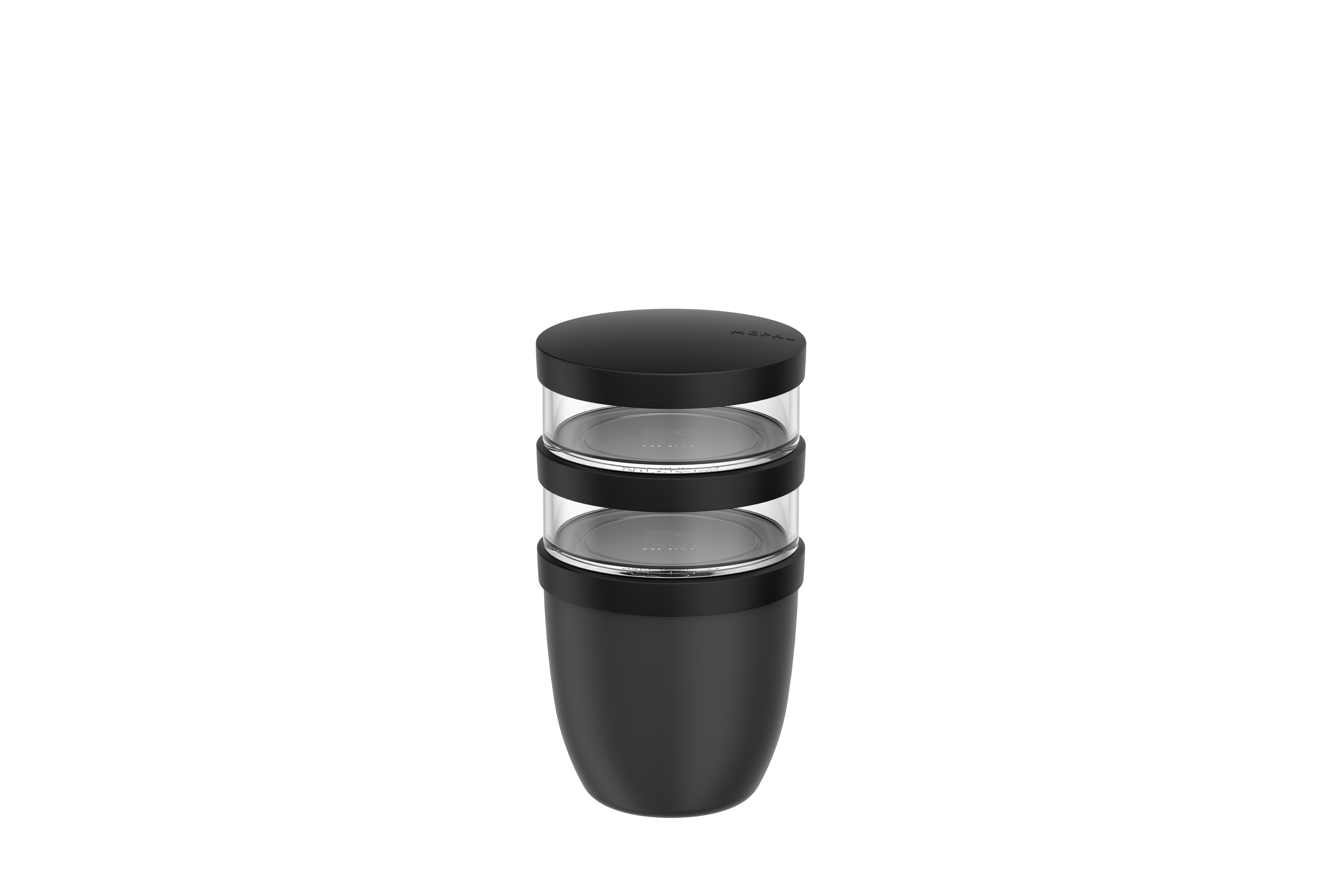 Mepal ellipse lunchpot 3-delig 500 ml + 2x 200 ml nordic black
