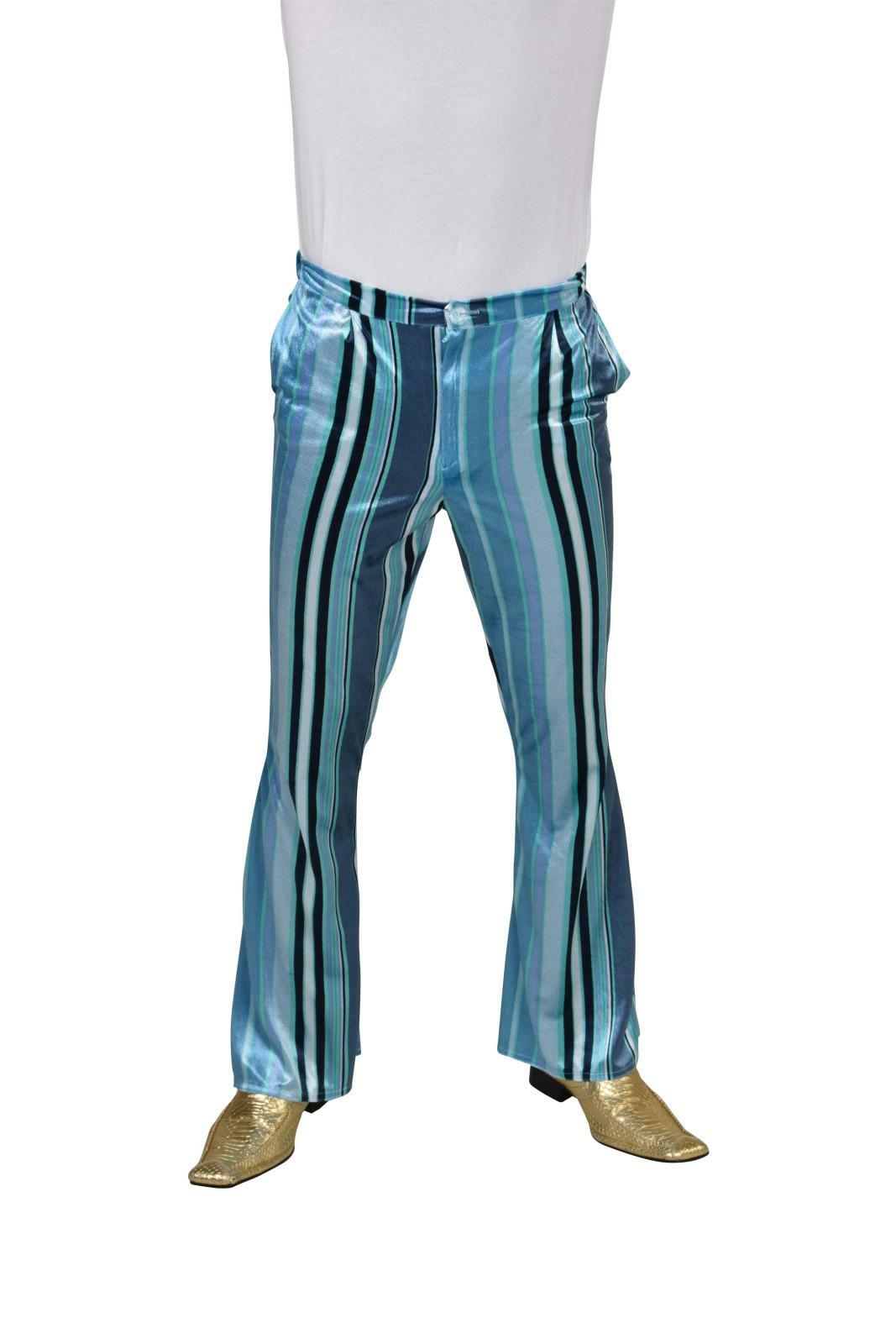 Hippiebroek streep blauw