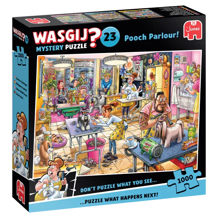 Jumbo Wasgij? Mystery trimsalon kwispel 1000 stukjes afbeelding