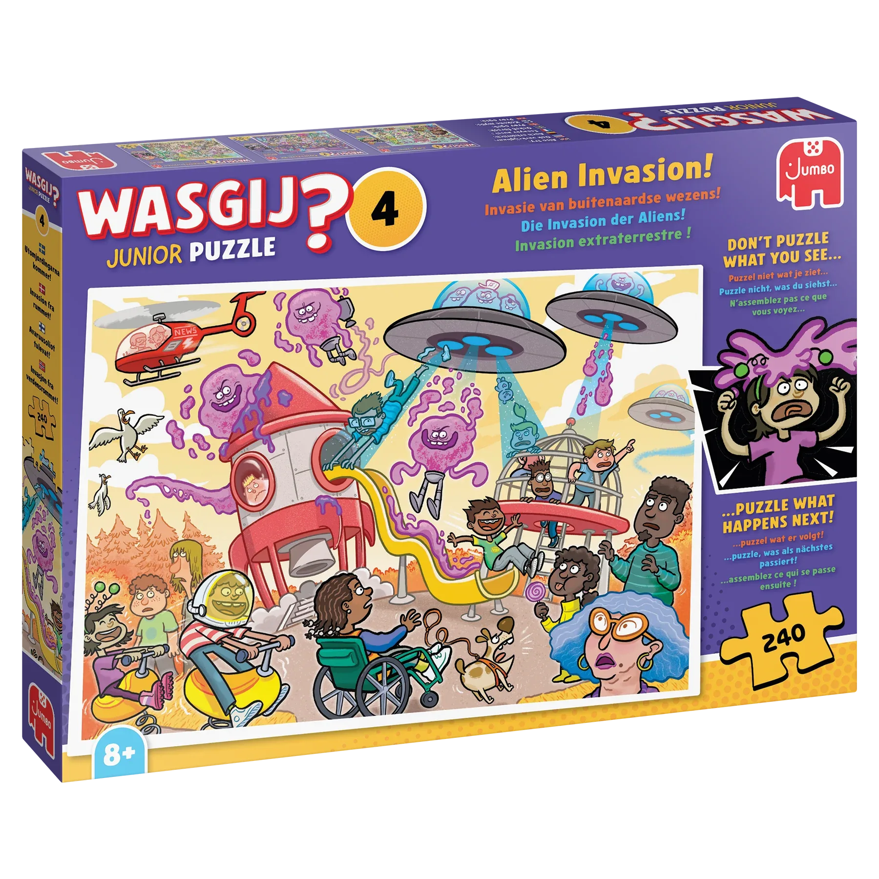 Jumbo Wasgij? Junior 4 Invasie van de buitenaardse wezen 240 stukjes