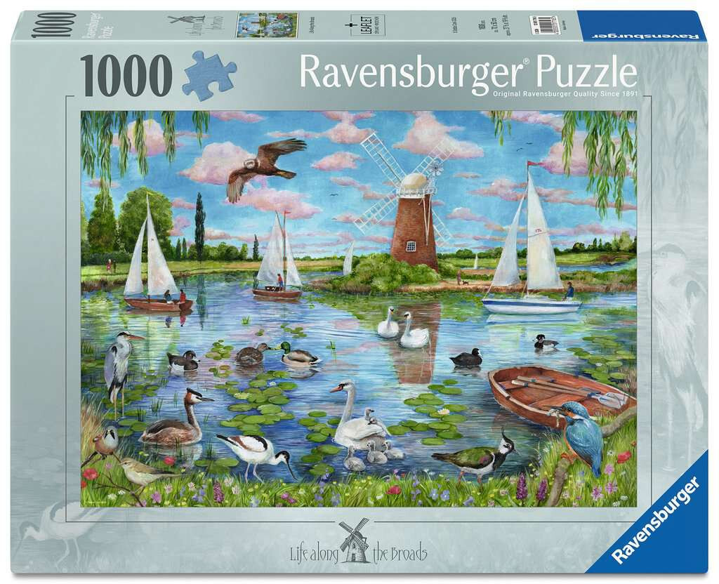 Ravensburger puzzel Het leven langs de broads 1000 stukjes