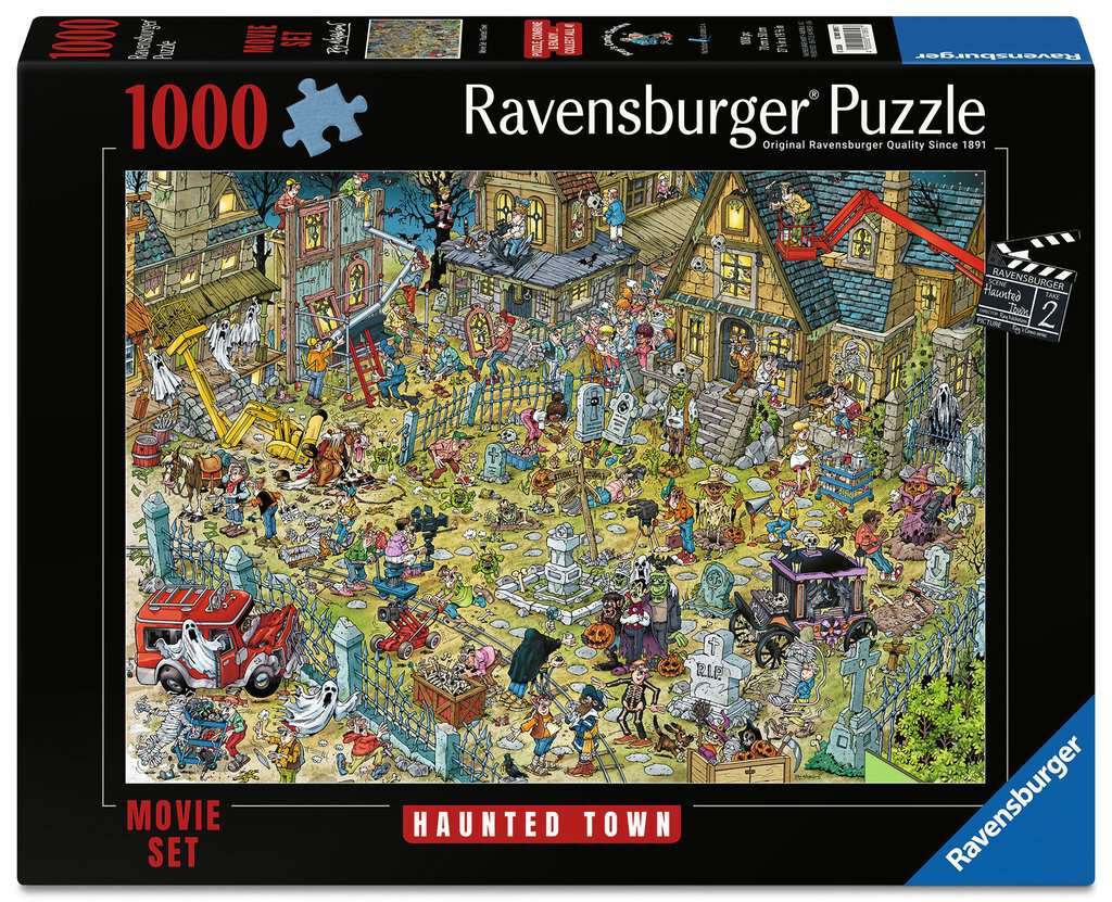 Ravensburger puzzel Ray movie set haunted town 1000 stukjes