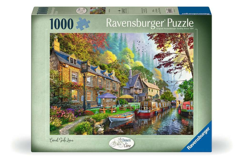Ravensburger puzzel Down Lane Nn 6: Canal Side Lane 1000 stukjes