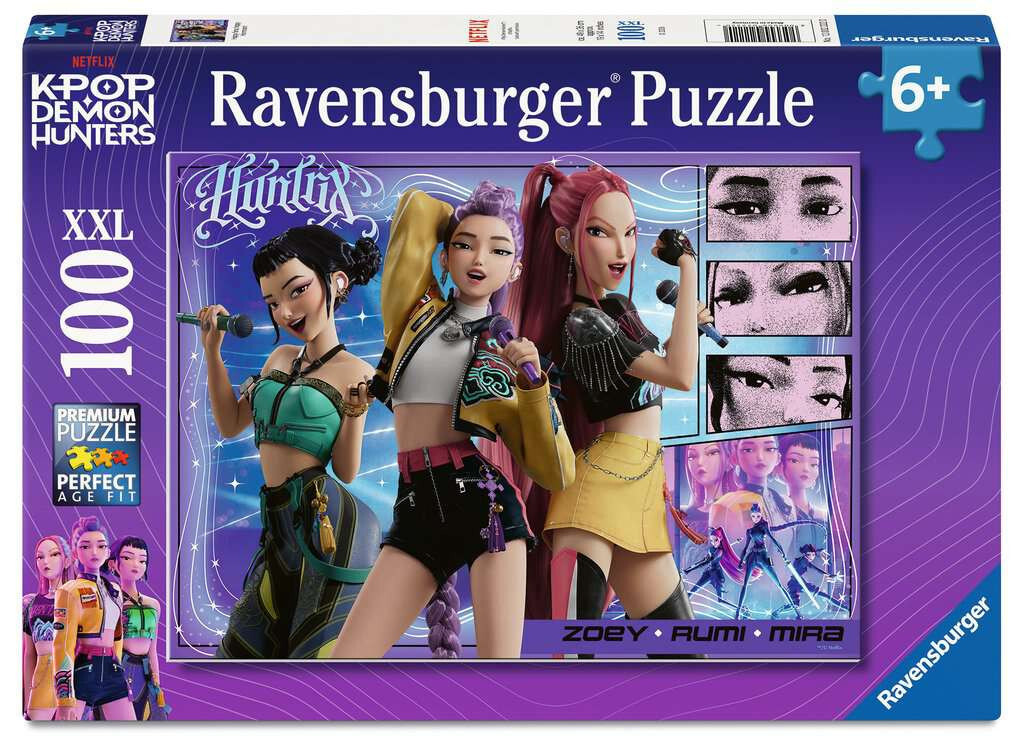 Ravensburger puzzel Kpop Deamon Hunters: Happy fans, happy Honmoon! 100 stukjes