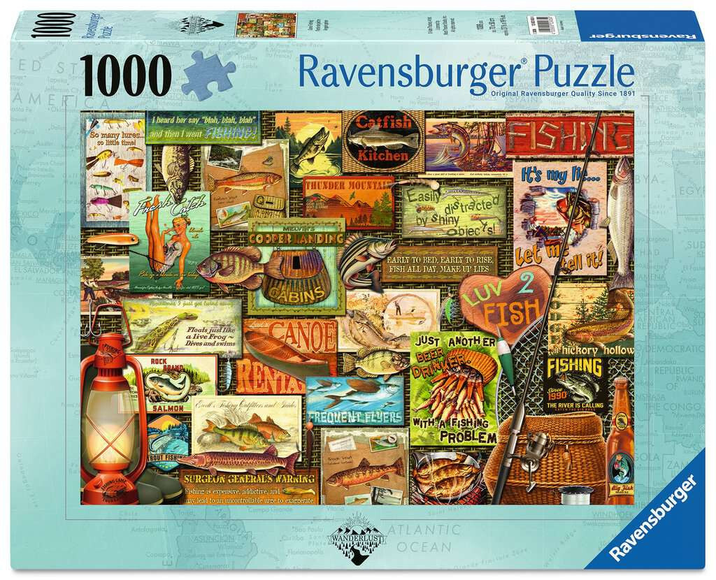 Ravensburger puzzel gone fishing 1000 stukjes