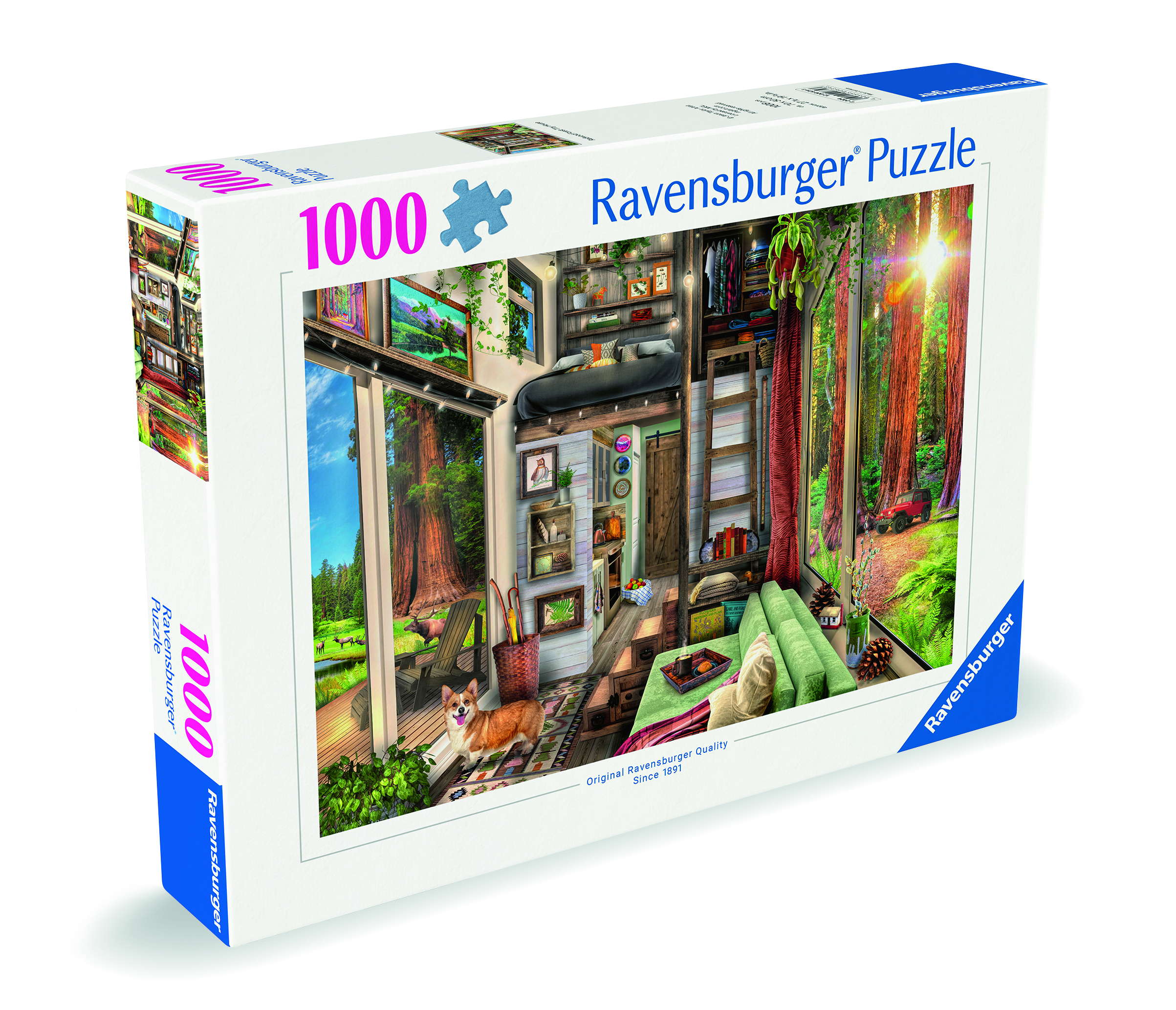 Ravensburger Tiny House in redwood forest 1000 stukjes