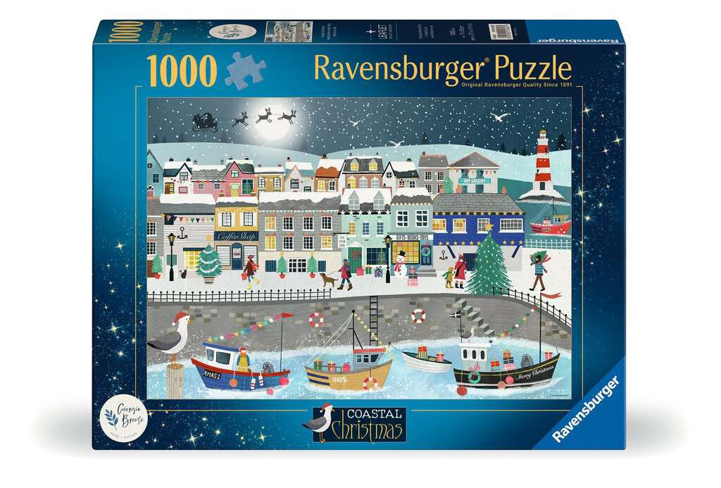 Ravensburger puzzel Weihnachten am Hafen 1000 stukjes