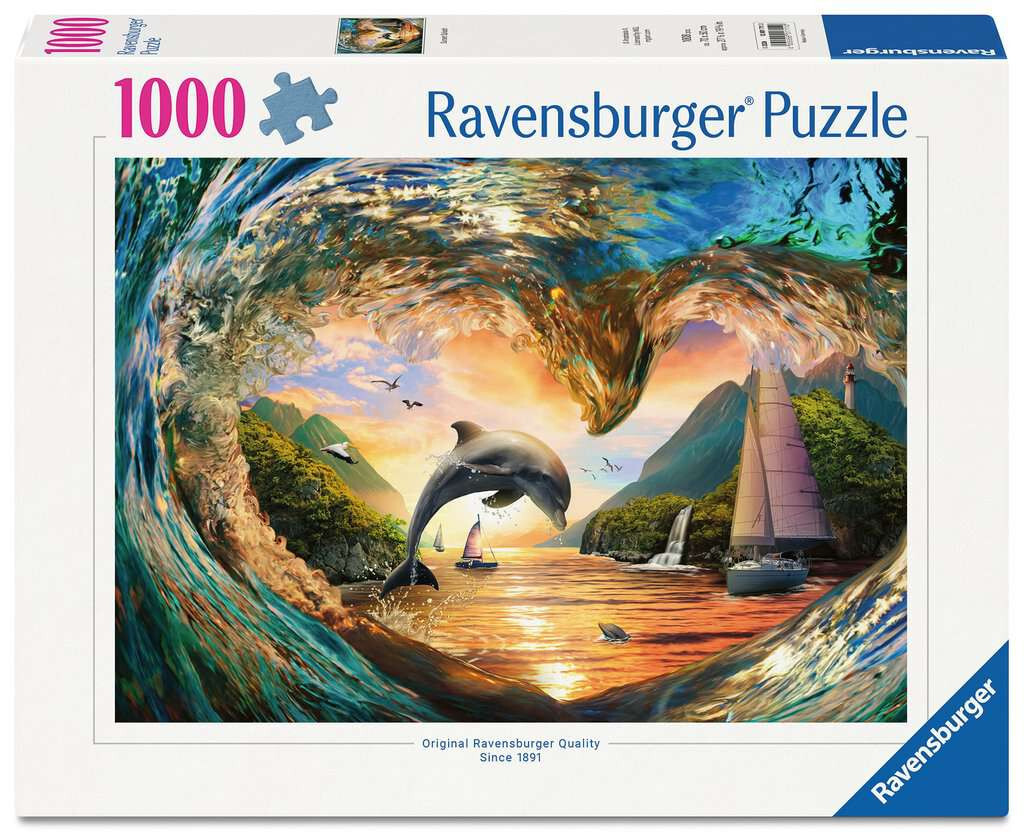 Ravensburger puzzel Zonsondergang splash 1000 stukjes