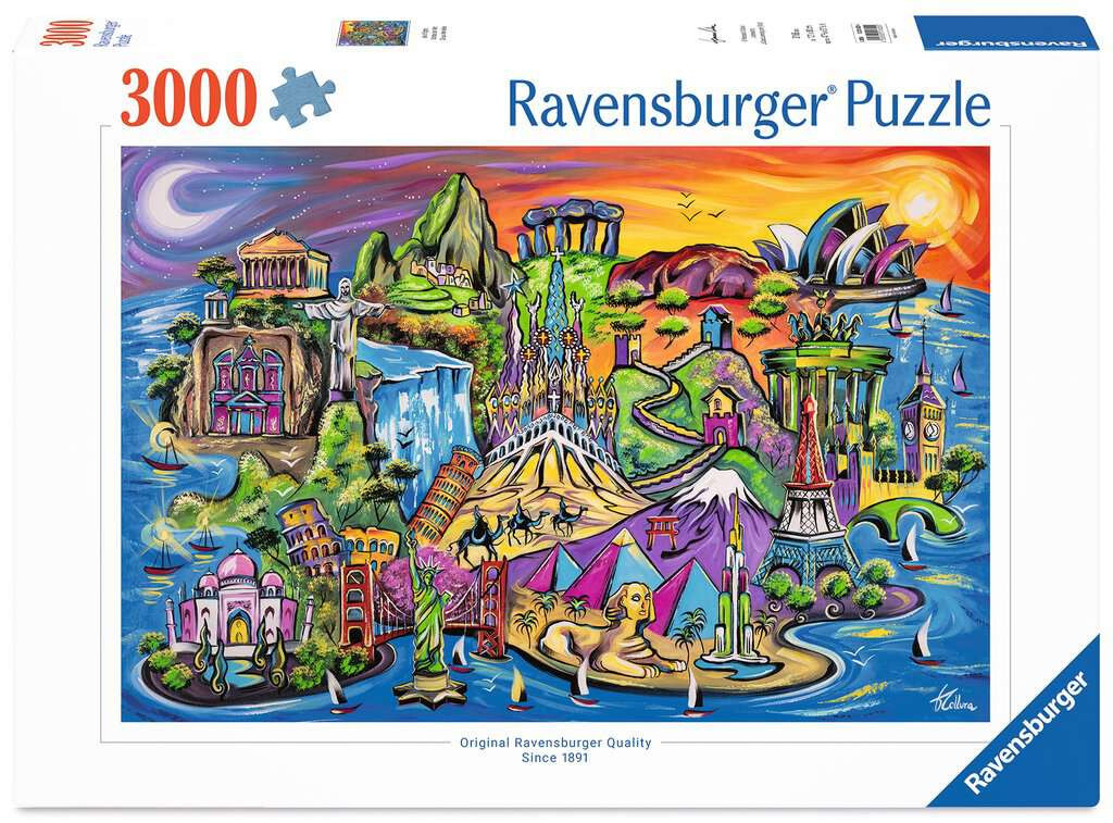 Ravensburger puzzel Isle of sights 3000 stukjes