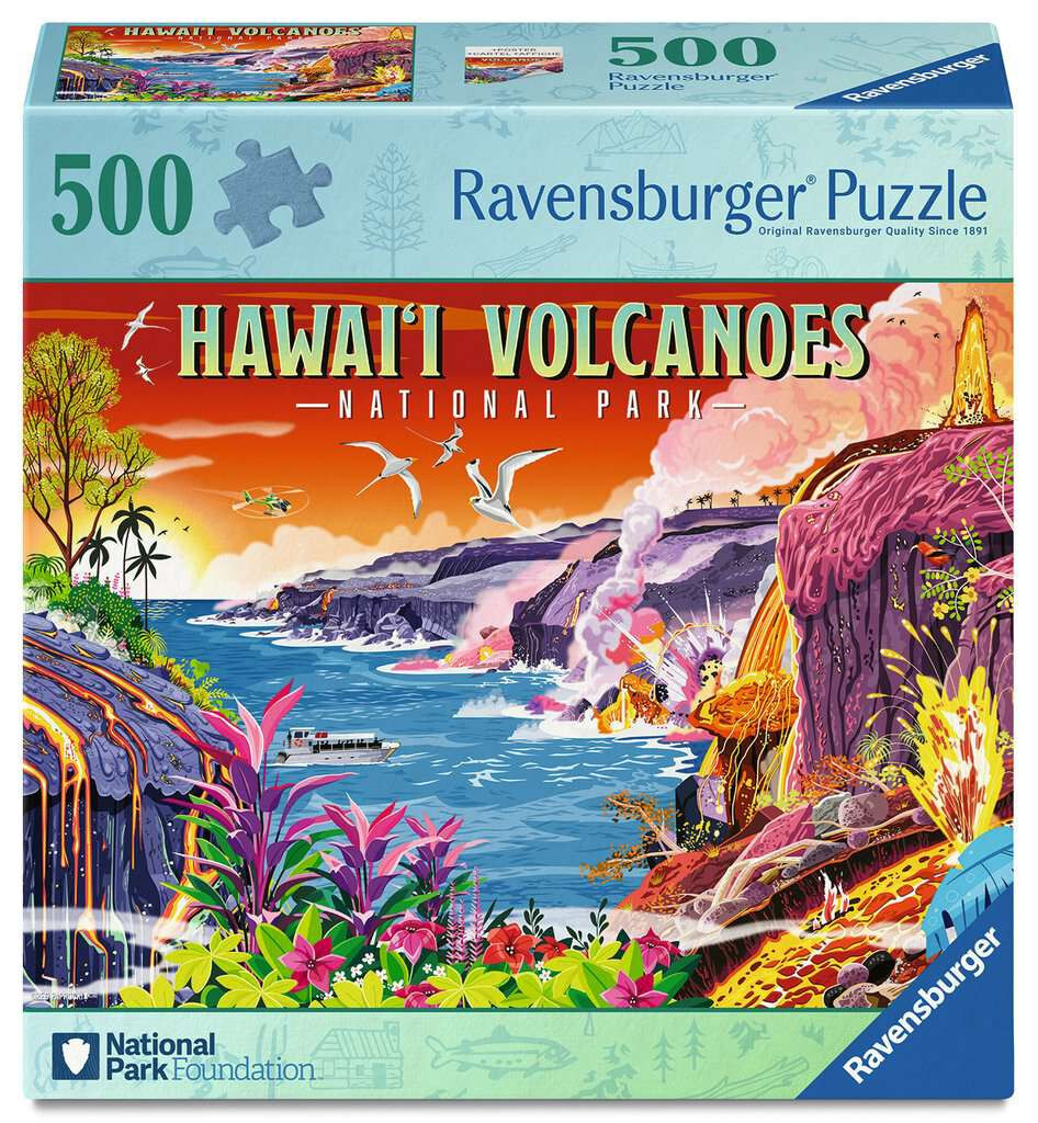 Ravensburger puzzel Volcanoes national park 500 stukjes