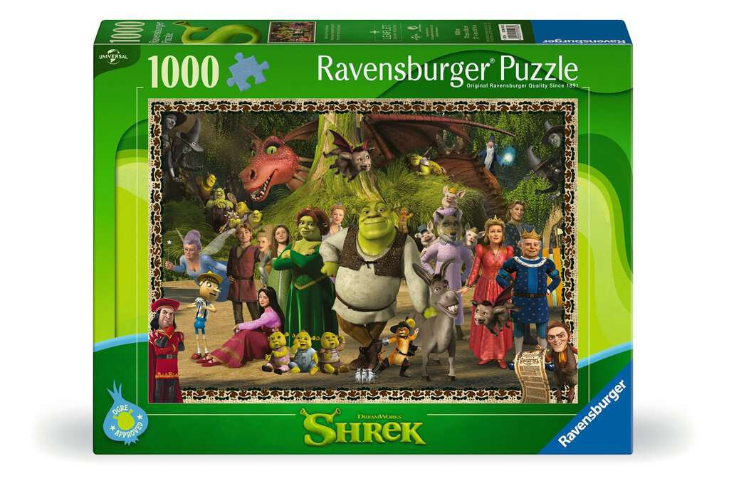 Ravensburger puzzel Shrek Evergreen 1000 stukjes