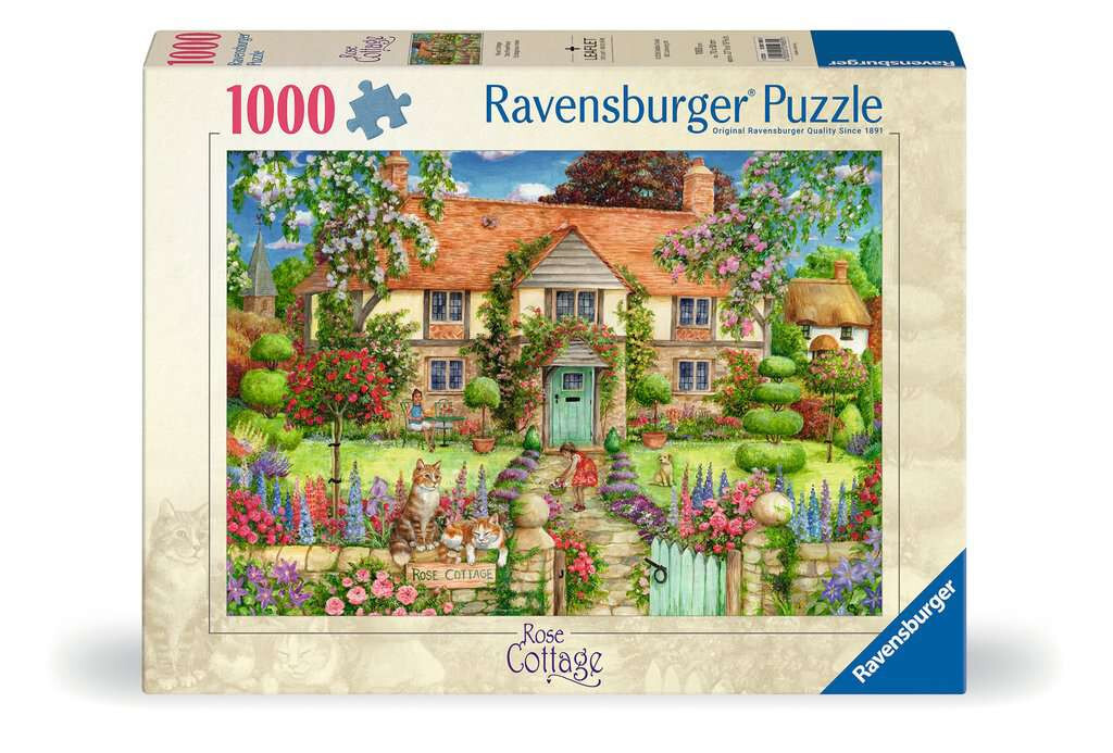 Ravensburger puzzel Rozenhuisje 1000 stukjes