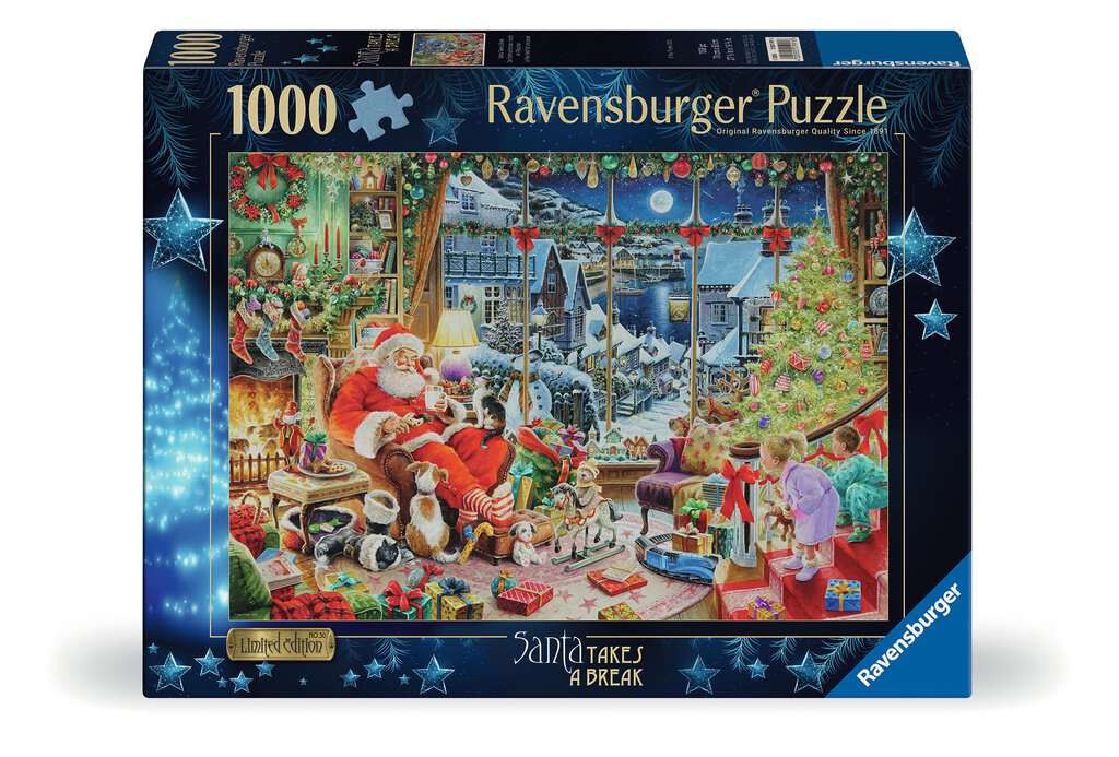 Ravensburger puzzel Christmas No:30 - Santa takes a break 1000 stukjes