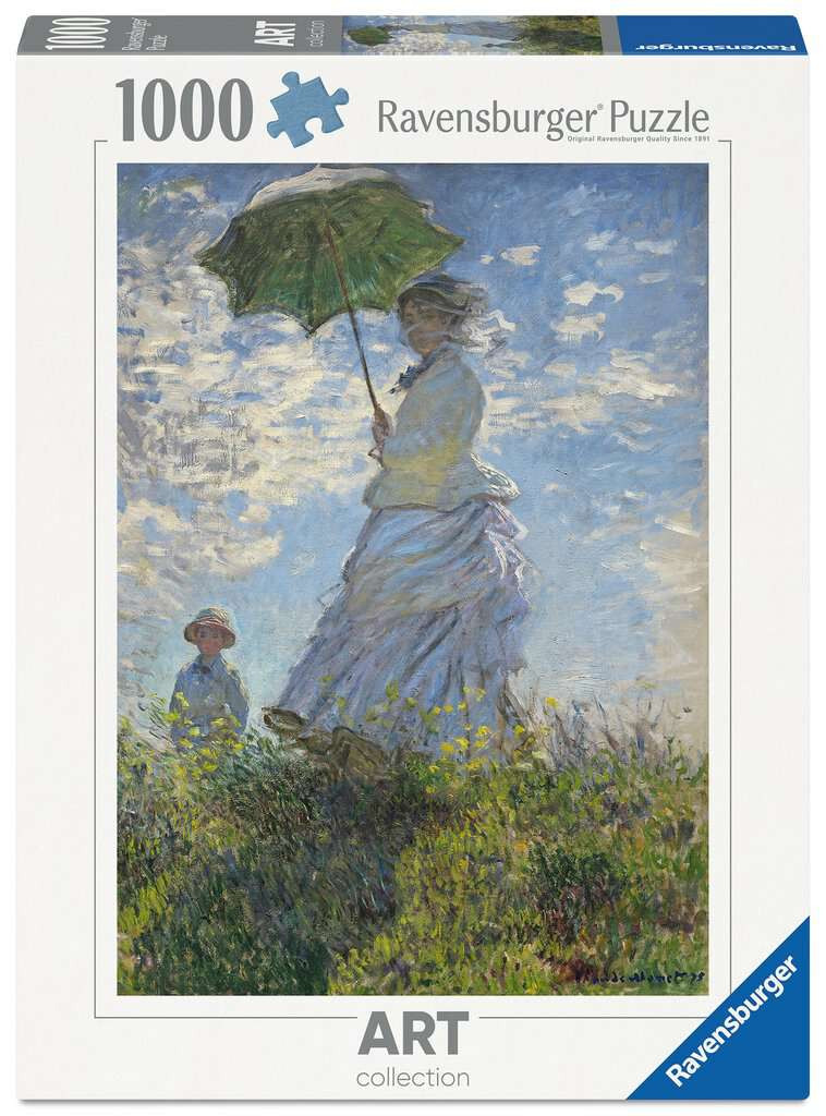Ravensburger puzzel Woman with a parasol turned toward the left 1000 stukjes