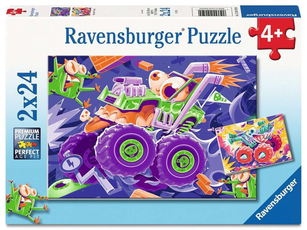 Ravensburger puzzel Monster Trucks 2x24 stukjes