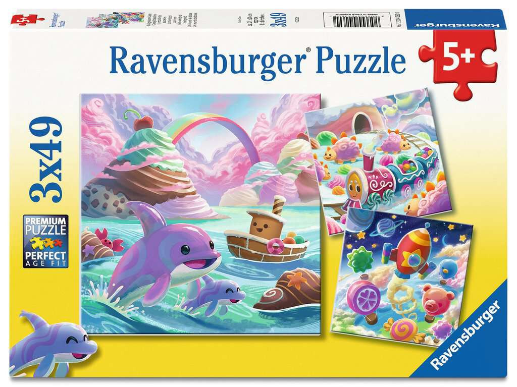 Ravensburger puzzel Candy Coastline 3x49 stukjes